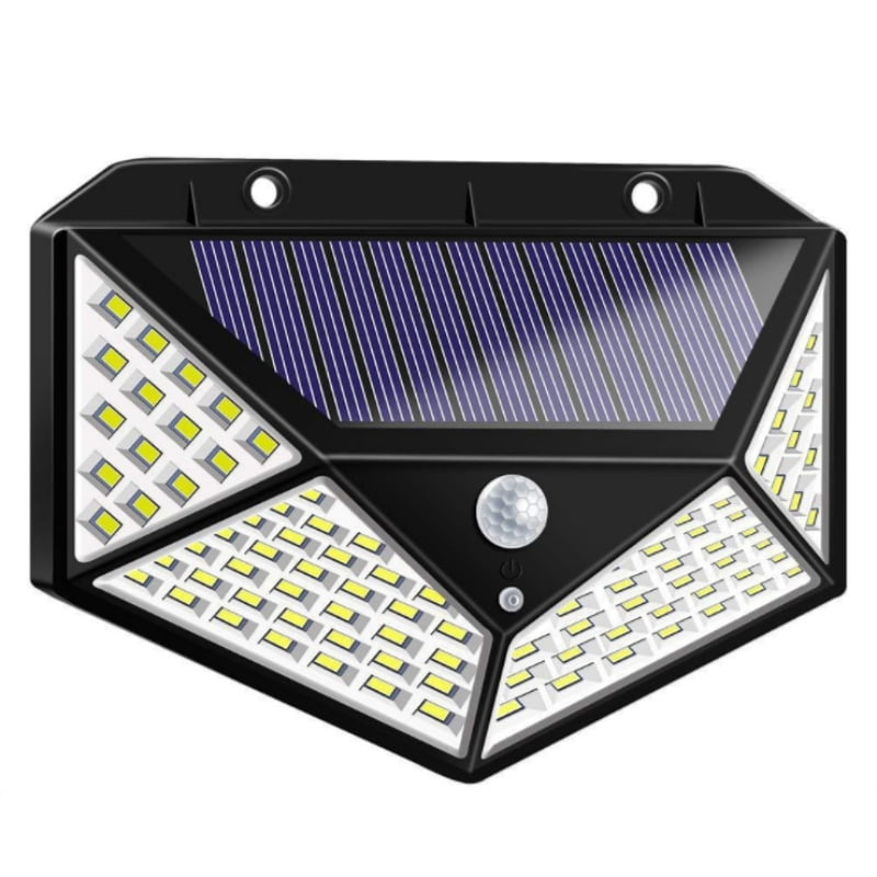 Details about    LED Solar Lights Outdoor Wall Light 4 Sides Garden Security Light Waterproof 