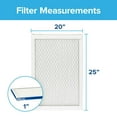 thumbnail image 2 of Filtrete 20x25x1 AC Furnace Air Filter, MERV 13, MPR 2200, Elite Allergen, Bacteria & Virus Filter, 3-Month Pleated 1-Inch Electrostatic Air Cleaning Filter, 2-Pack Actual Size 19.69x24.69x0.78 in, 2 of 9