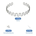 thumbnail image 3 of Unique Bargains 1Set Upholstery Spring Replacement Kits, 33.46" Sagging Cushions Repair Kit with Clips Nails for Furniture, 3 of 7