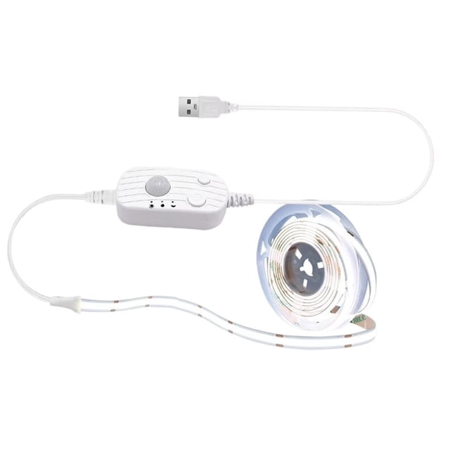 Tira de Luces LED con Sensor de Movimiento, Recargable por USB, para Armarios, Escaleras y Armarios.