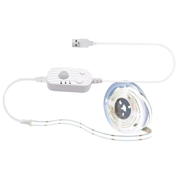 Tira de Luces LED con Sensor de Movimiento, Recargable por USB, para Armarios, Escaleras y Armarios.