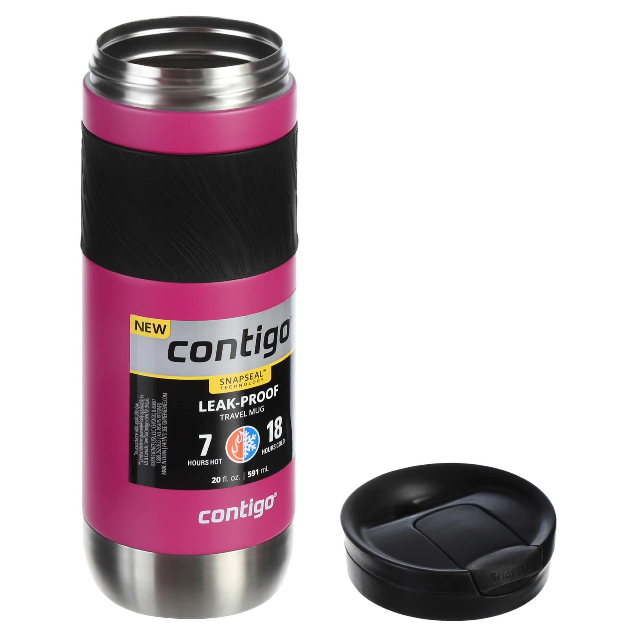 Contigo Snapseal 2.0 Travel Mug, Leak-Proof, Licorice, Byron, 20 Ounce