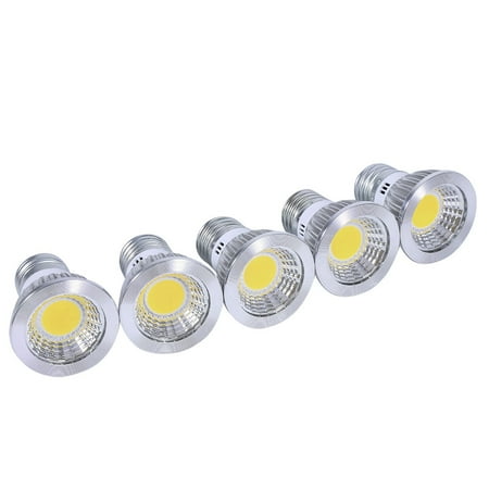 

5pcs Ultra Bright LED Ultra Bright LED E27 3W Cooler White COB Spot Lights Bulbs