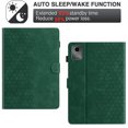 thumbnail image 5 of Case for Lenovo Tab M11 11" 2024, Embossed PU Leather Cover Flip with Smart Auto Wake / Sleep Stand Function Pencil Holder and Card Slots & Footgrip for Lenovo Tab M11 11" 2024 Case, Green, 5 of 5