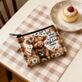 thumbnail image 4 of TOPRenddon Highlands Cow Coin Purse, Polyester Zipper Pouch for Cash Cards Keys, Minimalist Small Change Purse, Farmhouse Animal Card Holder, Portable Travel Wallet, 4 of 6