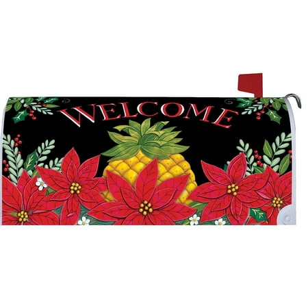 Christmas Pineapple - Custom Decor Mailbox Makeover - Christmas Pineapple
