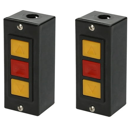 

2X Garage Door Opener Electric Door Roll Switch Lock Box Surface Mounted Concealed Button Switch C