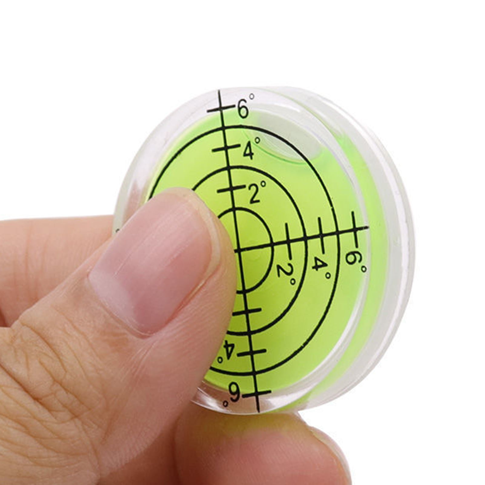 5pcs Practical Measuring Tool Circular Spirit Level Bubble with Mounting Hole 