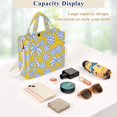 thumbnail image 5 of FORMRS Womens Corduroy Tote Bag Crossbody Shoulder Purse Handbag with Detachable Strap, Yellow Palm Tree Pattern, 5 of 7