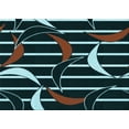thumbnail image 1 of Ahgly Company Indoor Rectangle Patterned Deep-Sea Green Area Rugs, 6' x 9', 1 of 1