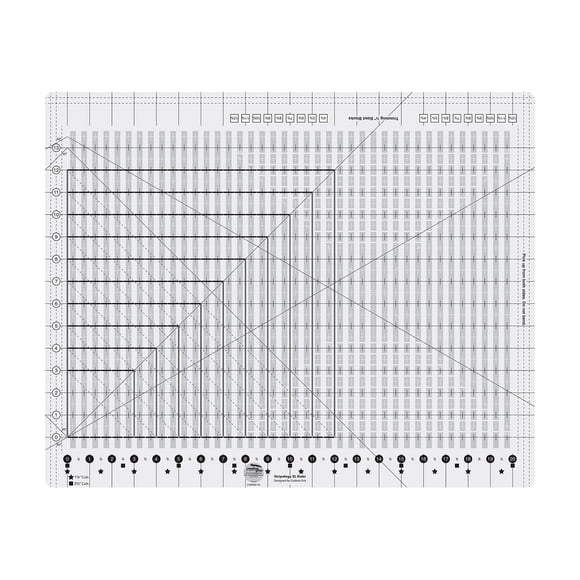 Regla de patchwork Creative Grids Stripology XL 45 x 56 cm