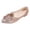 Pink, variant on Women's Pointed Toe Ballet Flats Metallic Slip On Loafers with Square Buckle Comfortable Non Slip Casual Work Shoes Black Size 9