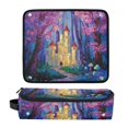 thumbnail image 2 of Hair Tools Storage with Heat Resistant Mat- Purple Trees Printed Curling Iron Travel Bag/Flat Iron Case for Women, 2 of 8