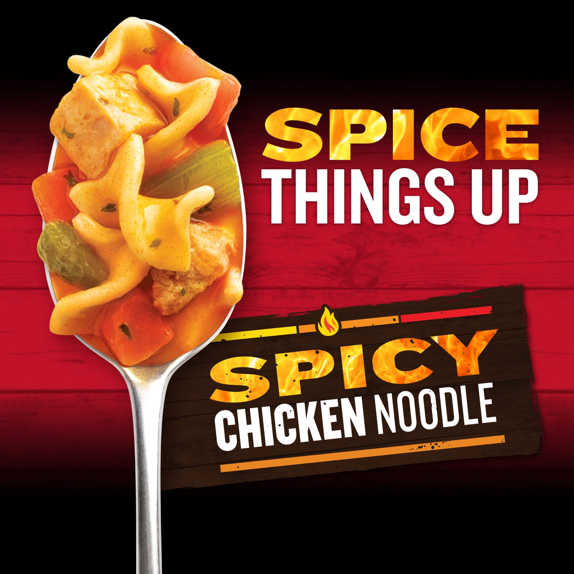 (2 pack) Campbell’s Chunky Spicy Chicken Noodle Soup, 15.25 oz Microwavable Bowl