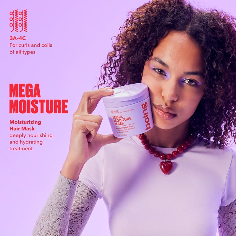 BEING INC MEGA MOISTURE Hair Mask, Cocoa Butter and Oat Extract