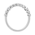 thumbnail image 6 of 1/5 Carat Bezel Set Diamond Wedding Band Ring in 14K White Gold (Ring Size 4.75) (I1-I2 Clarity), 6 of 7