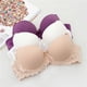thumbnail image 4 of Sujetador de encaje suave, ropa interior fina, copa AB, pecho pequeño, fruncido, sujetador sexy para mujer, 4 of 6