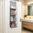 thumbnail image 6 of Over the Door Organizer, 4 Tier Hanging Storage with Mesh Pockets for Small Items and Supplies, 6 of 6