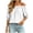 08# White, variant on Ihhxva Women's Loose Fit Summer off Shoulder Blouse Puff Sleeve Top Casual Flowy Cotton Peasant Style Beach Vacation S-2XL