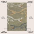 thumbnail image 3 of JONATHAN Y Kingdarr T-Rex Modern Kids Machine-Washable Green/Multi 5 ft. x 8 ft. Area Rug, KDW103C-5, 3 of 9
