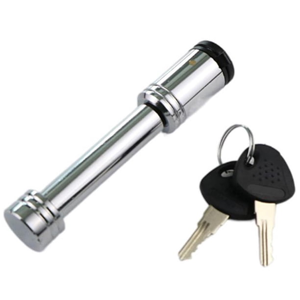 Candado De Enganche De Remolque Con 2 Llaves, Pasador De Bloqueo De 44689 Pulgadas De Diámetro, Pasador Largo De 37258 Pulgadas Para Receptor De 2 Pulgadas En Remolque, Camión, Coche, Barco Vogacara VI011347-00