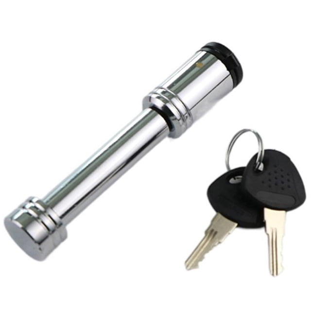 Candado De Enganche De Remolque Con 2 Llaves, Pasador De Bloqueo De 44689 Pulgadas De Diámetro, Pasador Largo De 37258 Pulgadas Para Receptor De 2 Pulgadas En Remolque, Camión, Coche, Barco Serendint VI011347-00