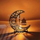 thumbnail image 2 of Wood Decoration EID Craft Moon For Home Desktop Tabletop Centerpiece Ornaments Middle East Festival, 2 of 5