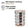 thumbnail image 5 of JS Gourmet Rotatable Spice Seasoning Organizer Rack with 16 Glass Jars, 5 of 8