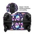 thumbnail image 6 of Uemuo mushroom colorful Skull star Printed Washable Luggage Cover - Fashion Suitcase Protector Fits 18-32 Inch Luggage -Small, 6 of 9