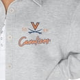 thumbnail image 3 of Women's Gameday Couture Ash Virginia Cavaliers Foundation Full-Button Long Sleeve Overshirt, 3 of 3