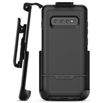 Encased Galaxy S10 Plus Belt Clip Protective Holster Case (2019 Rebel Armor) Heavy Duty Rugged Full Body Cover w/ Holder (Black) for Samsung Galaxy S10 