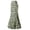 Green, variant on HGIEYS Women Gothic Victorian Fishtail High Waist Long Maxi Skirt - Lace-up Ruffle Graphic