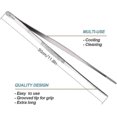 thumbnail image 2 of Tongs For Cooking Stainless Steel 12 Inch Kitchen Tongs Cooking Tongs Long Stainless Steel Cooking Tweezers Metal Tongs Grill Tongs Kitchen Tweezers, 2 of 4