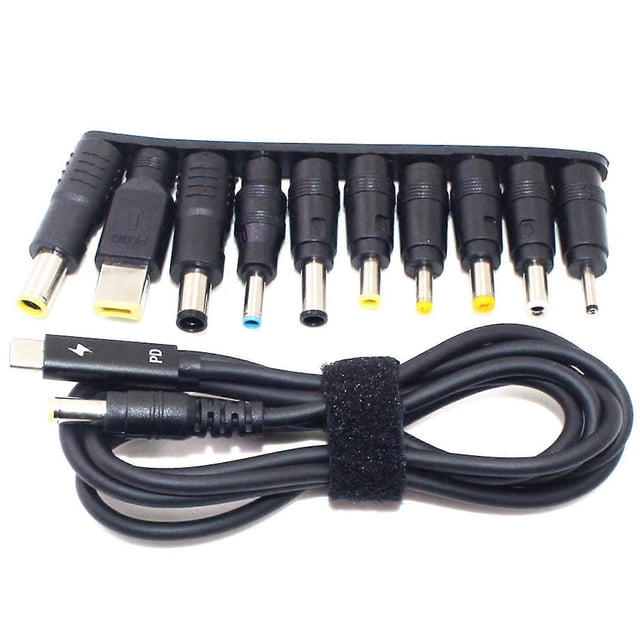 100w Type-c To Round Port Laptop Adapter Connector Plug Dc Power Adapter Laptop Pd Fast Charge Char