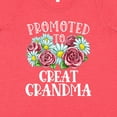 thumbnail image 4 of Inktastic Promoted to Great Grandma with Flowers Women's Plus Size T-Shirt, 4 of 5