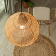 thumbnail image 6 of Arturesthome Handmade Wicker Woven Pendant Lampshade Rattan Hanging Light, 6 of 12