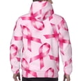 thumbnail image 7 of Sikiie Breast Cancer Ribbons Awareness Men's Hoodie, Essentials Hoodie, Sweatshirt, Pullover Hooded Sweatshirt for Men-Small, 7 of 7