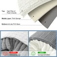 thumbnail image 5 of Smiry Luxury Chenille Bathroom Rugs, Extra Soft and Absorbent Bath Mat, Ivory, 16"x24", 5 of 8