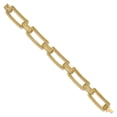 thumbnail image 5 of Auriga Fine Jewelry 14K Yellow Gold Polished and Textured Fancy Bracelet 7.25inch for Women, 5 of 6