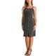 thumbnail image 2 of Vestidos de mezclilla para mujer INSPIRE CHIC, con botones, sin mangas, escote corazón, midi, color gris, talla L, 2 of 6