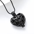thumbnail image 3 of Hollow Heart Urn Necklace for Ashes - Memorial Cremation Jewelry for Ashes Heart Urn Locket for Ashes Stainless Steel Urns Pendant Keepsake Jewelry, 3 of 8