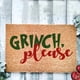 thumbnail image 4 of Grinch Decor Grinch Christmas Decorations Bathroom Grinch Christmas Decorations Christmas Decorative Floor Mat Door Mat Cartoon Green Furry, 4 of 7