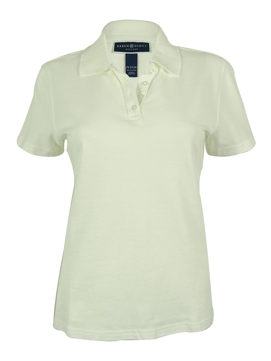 women's solid polo shirts