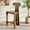 Walnut, variant on Safavieh Cayde Traditional Mid Back Wood Stools, Light Blonde