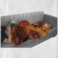 thumbnail image 6 of Americana Soft Flannel Fleece Throw Blanket, Majestic Scenery Sunbeam Sandstone Antelope Canyon Nature, Cozy Plush for Indoor and Outdoor Use, 50" x 70", Orange Yellow and White, by Ambesonne, 6 of 6