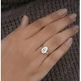thumbnail image 5 of Cora Jewellery 3CT Hidden Halo Pear Moissanite Solitaire Engagement Ring For Women, 14K White Gold, 5 of 6