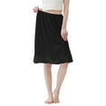 thumbnail image 3 of 1 Pack Lace Half Slip Modal Underskirt Half Slips for Under Dresses Skirt Extenders Womens Anti Static Half Slip, 3 of 5