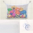 thumbnail image 2 of Organizador de juguetes para baño, bolsa de malla, bolsa de almacenamiento colgante para bañera de bebé, bolsa de red para ducha de baño de secado rápido con ventosas, 2 of 5