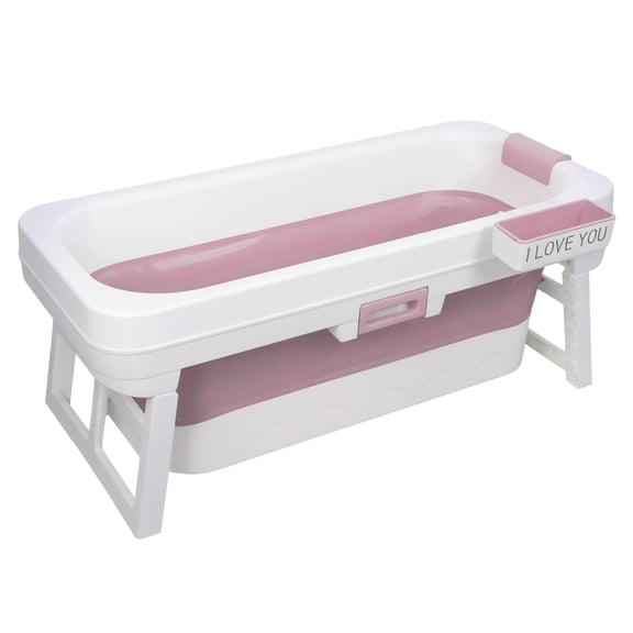 51 inch Foldable Bathtub, Bathtub for Adult,Large Collapsible Tub with Flip-up Handle,Freestanding Surround Collapsible Bathtub,No Lid,Hot Bath,Ice Bath