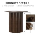 thumbnail image 4 of MAYEERTY 79x33.5x30 Modern Oval Dining Table, Perfect for Large - Scale Home Entertaining Dining and Kitchen, Walnut​, 4 of 9